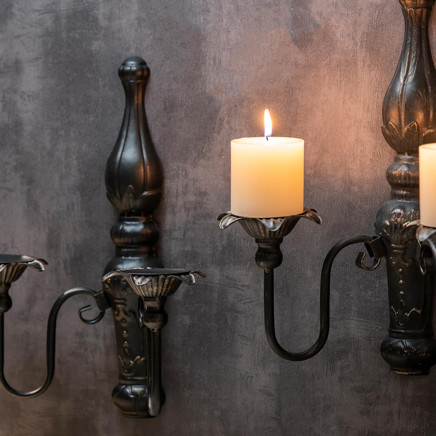 AimtoHome Vintage Candle Sconces Set of 2