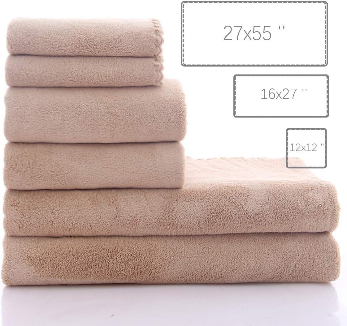 MOONQUEEN Ultra Soft Towel Set 6 Pcs Brown