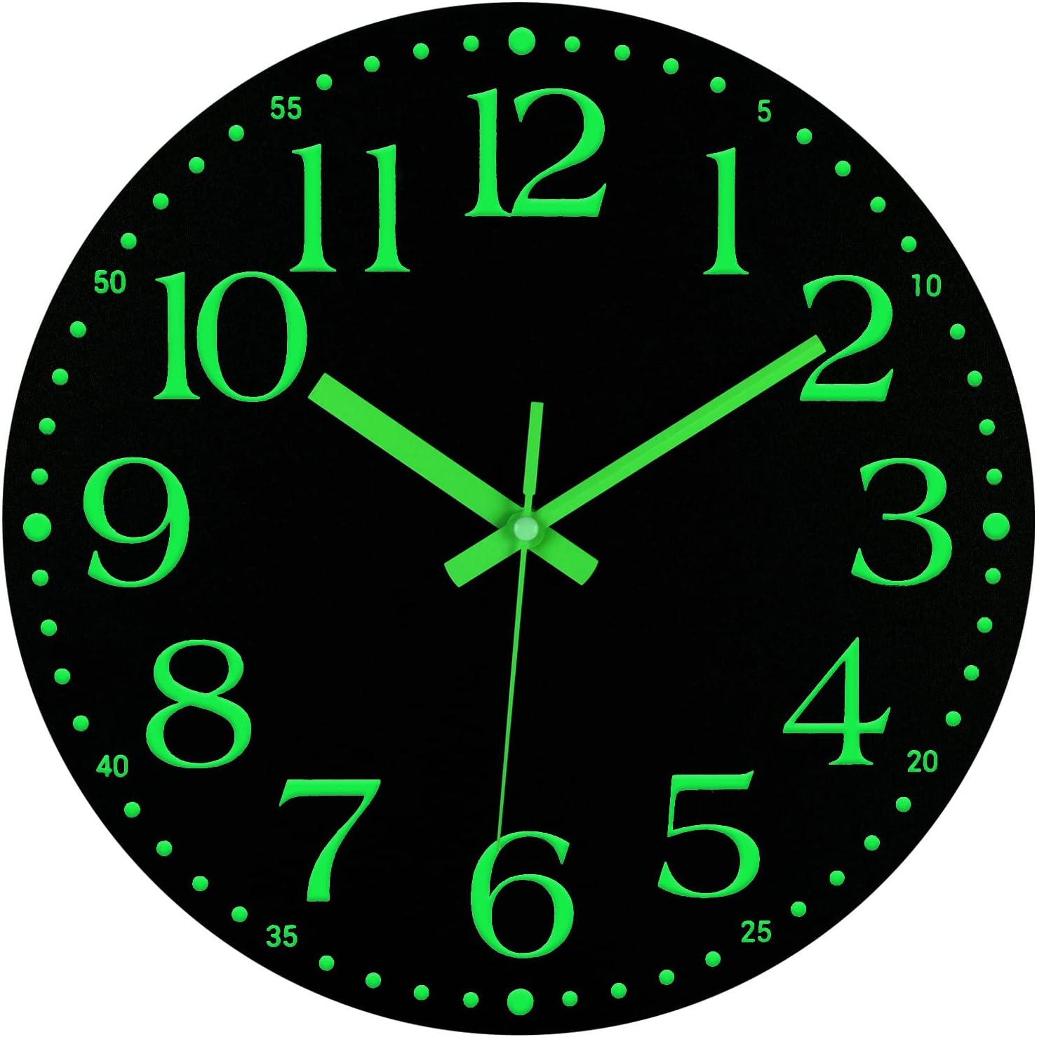 JoFomp 14 Inch Glow in the Dark Wall Clock 1