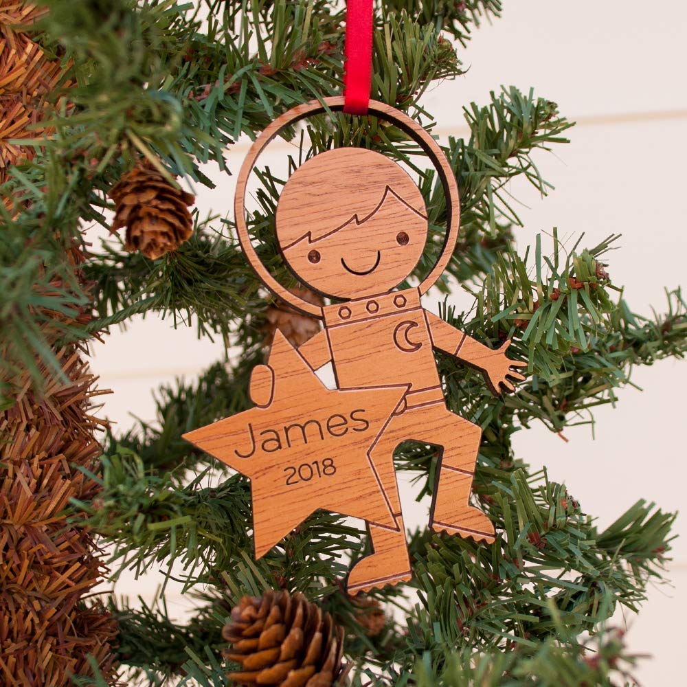 Graphic Spaces Astronaut Boy Ornament 2024