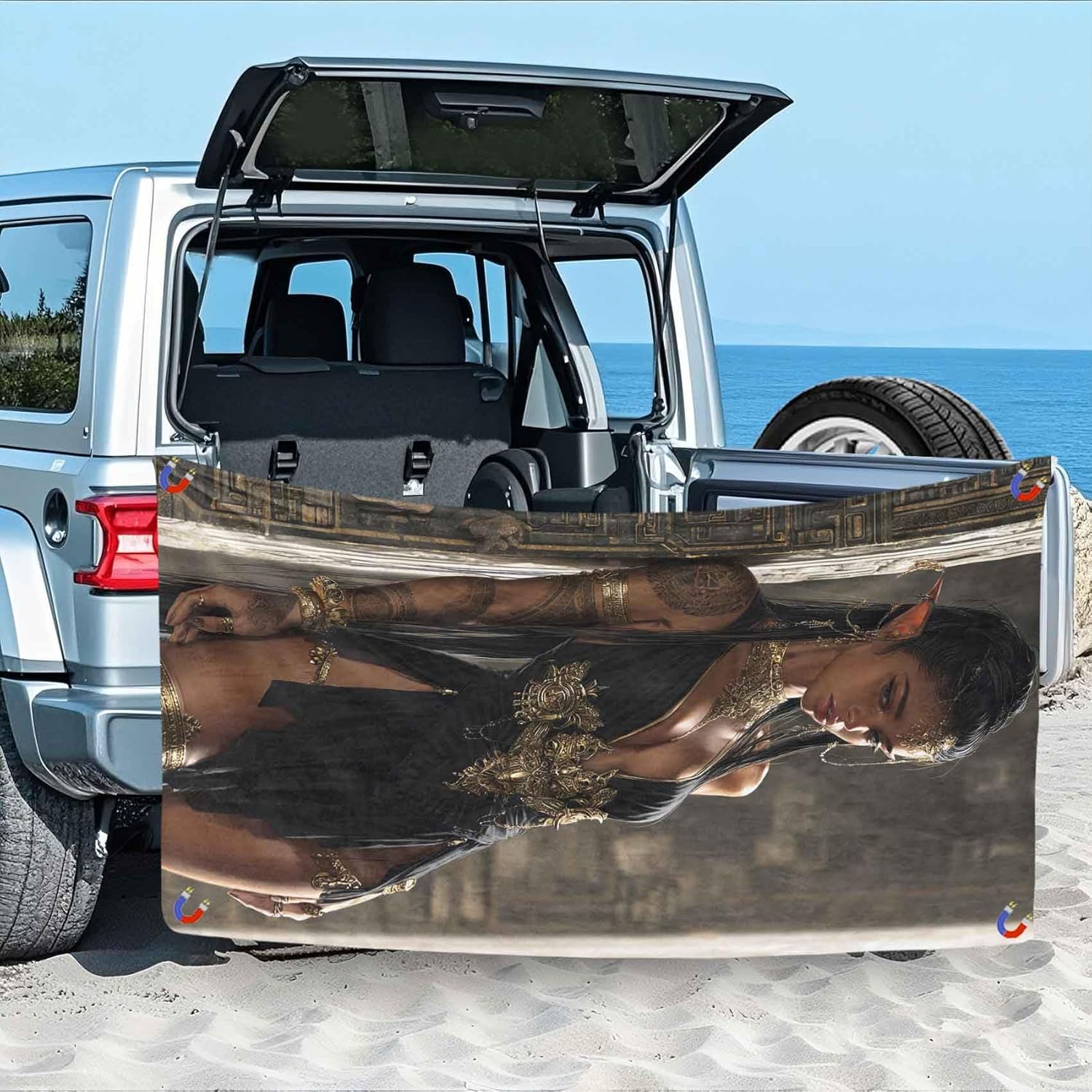 PolXmyxor Magnetic Beach Towel with Buckle 1