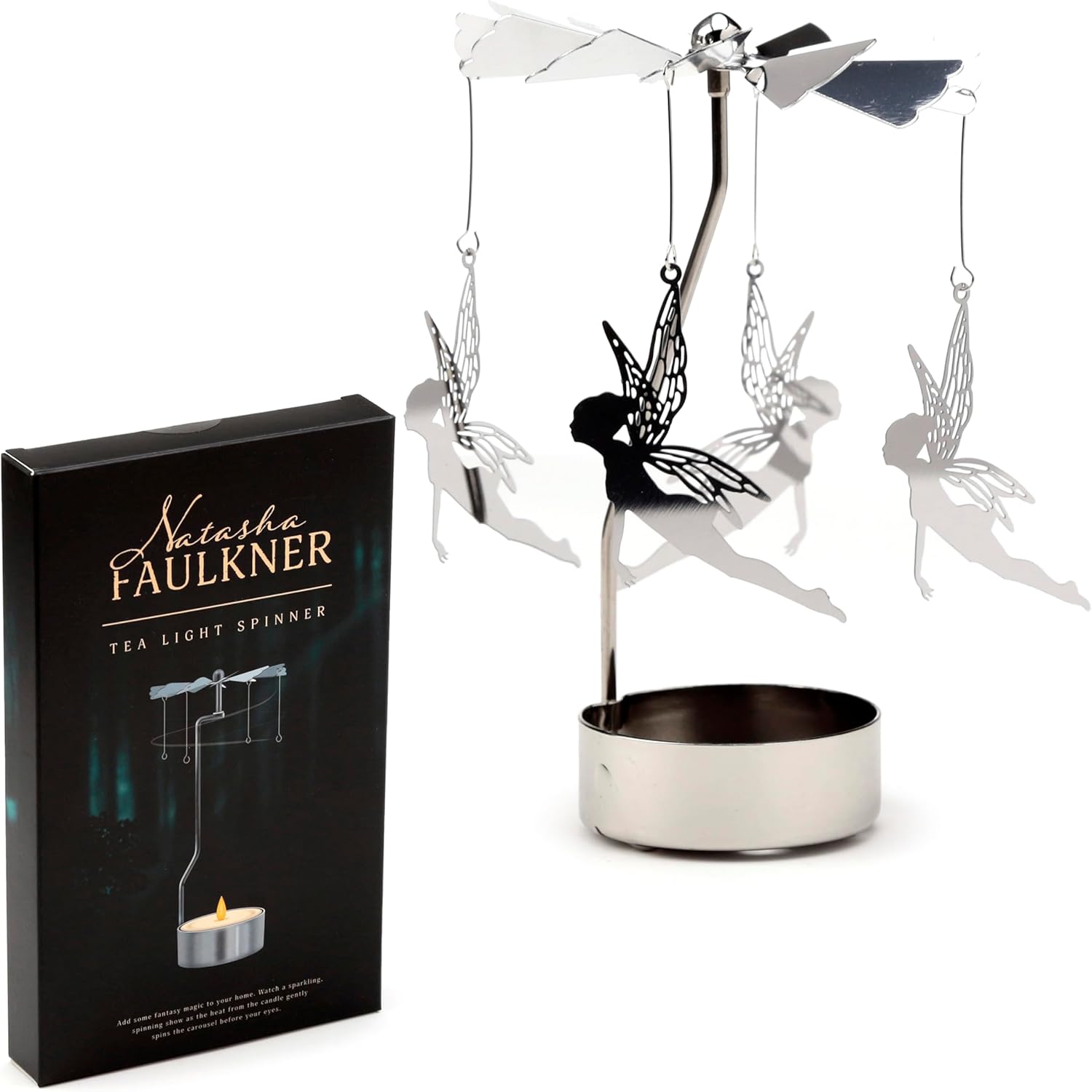 Fairy Rotating Carousel Tea Light Candle Holder