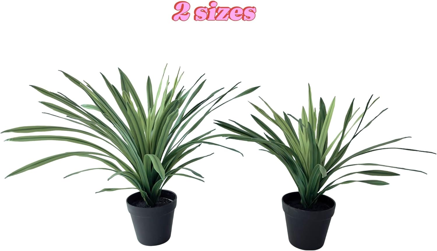 Realistic Artificial Lemon Grass Plant with White Edges