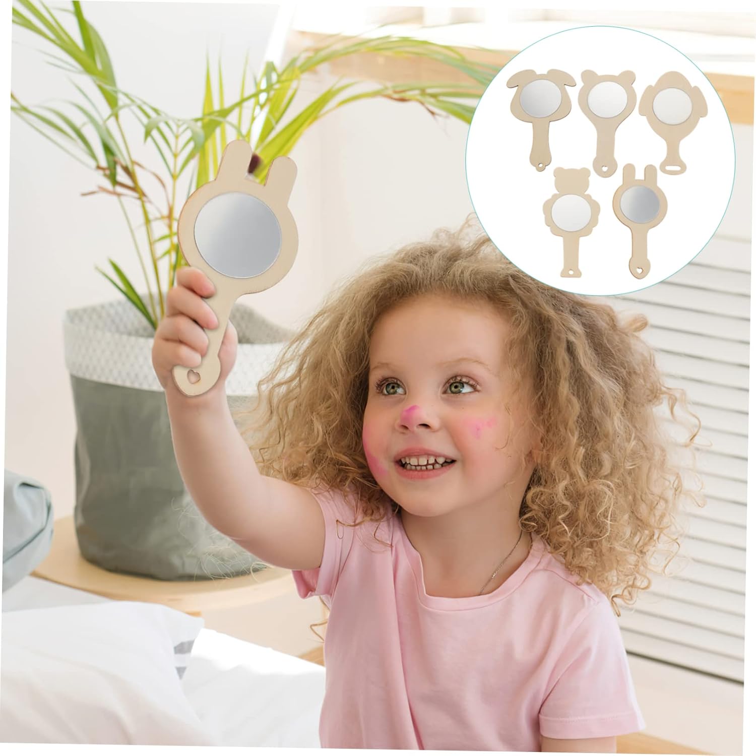 BESPORTBLE 10Pcs DIY Handheld Mirrors for Family Fun and Creative Crafts