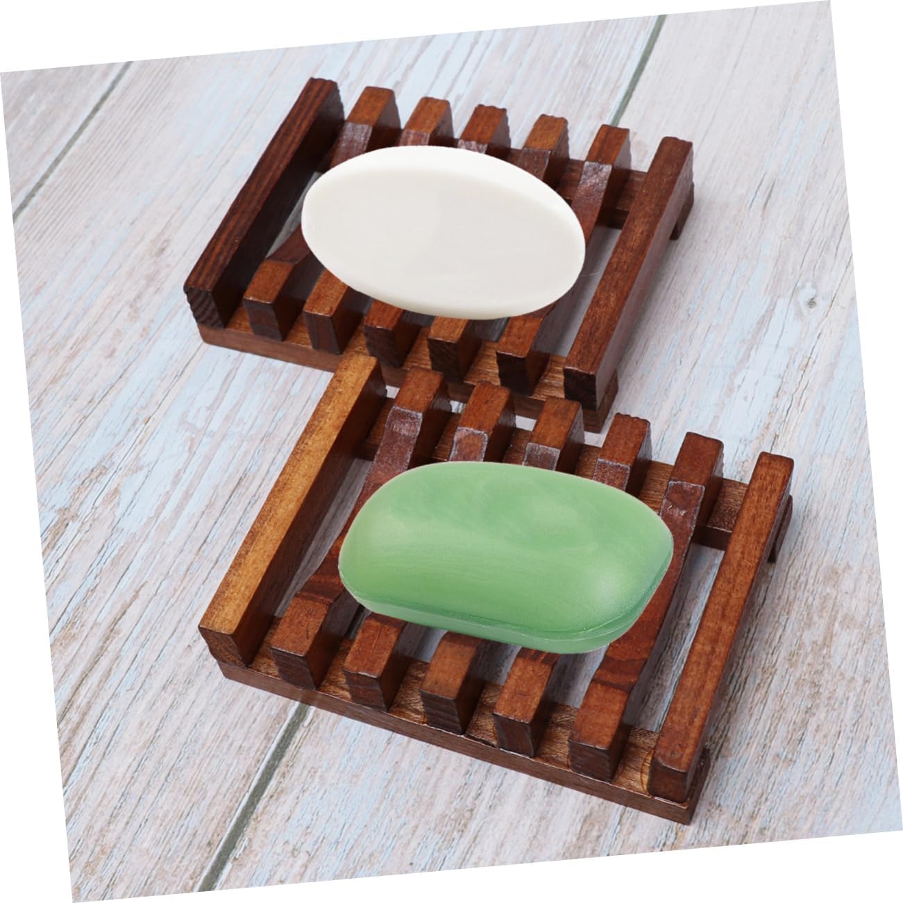 Zerodeko Wood Soap Dish 2pcs Bag Dry Holder