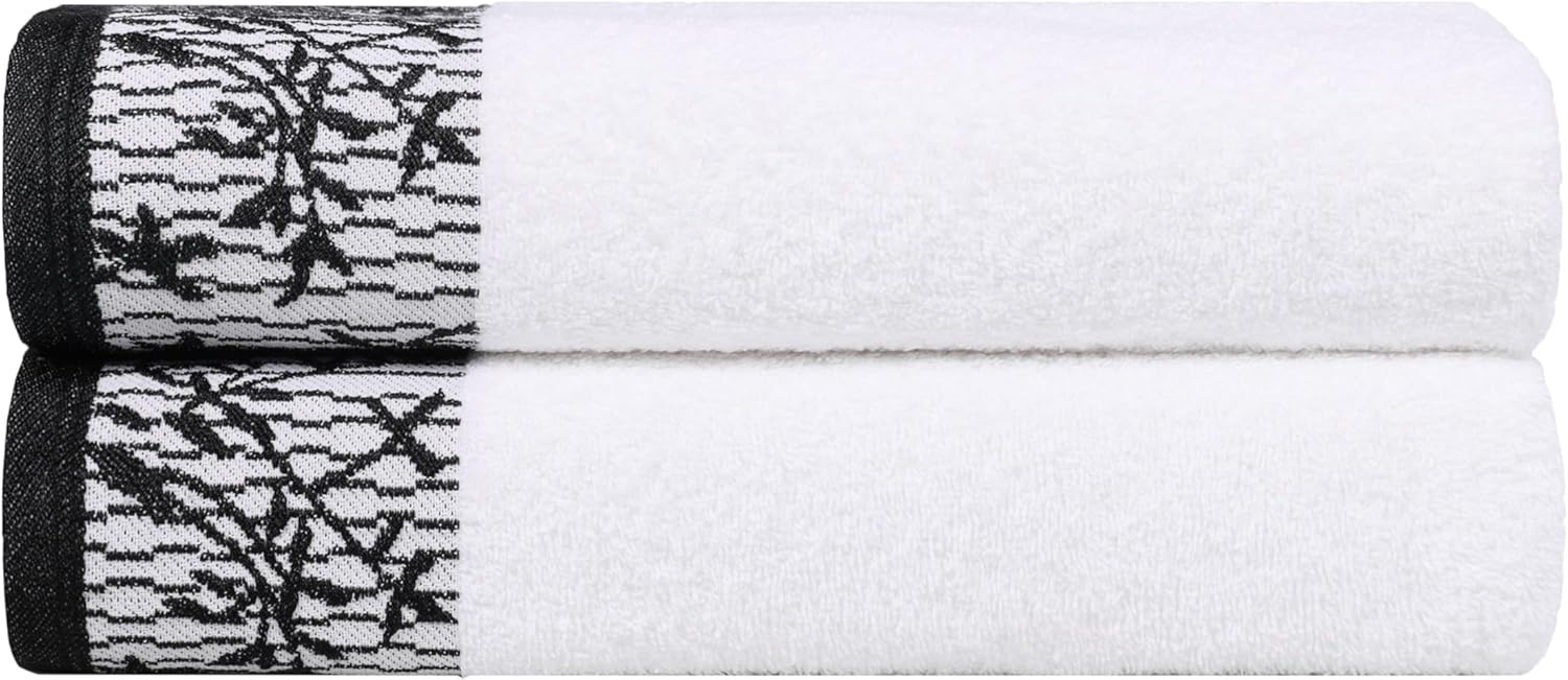 Superior Cotton Bath Towels Set of 2 Wisteria Collection