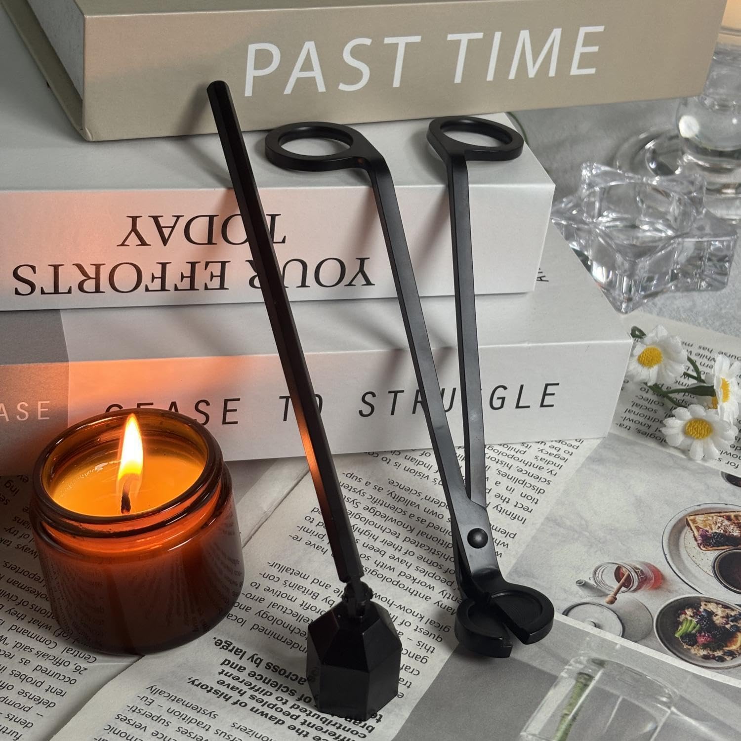 SANTIYIS Candle Care Kit with Wick Trimmer and Snuffer