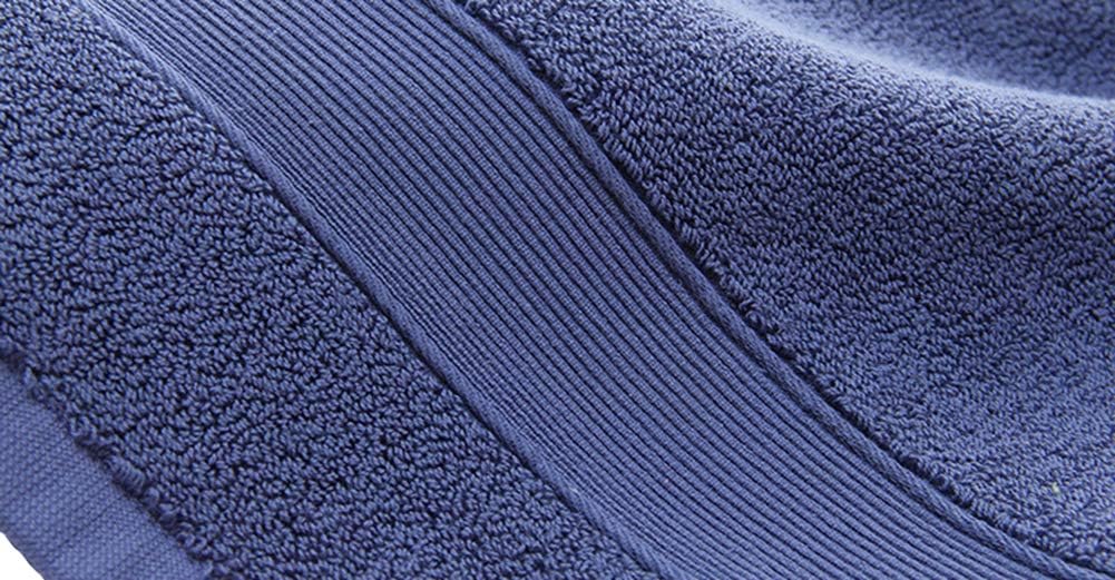 KORADA 3 Piece Cotton Towel Set - Luxury Bath Towels Gift Blue