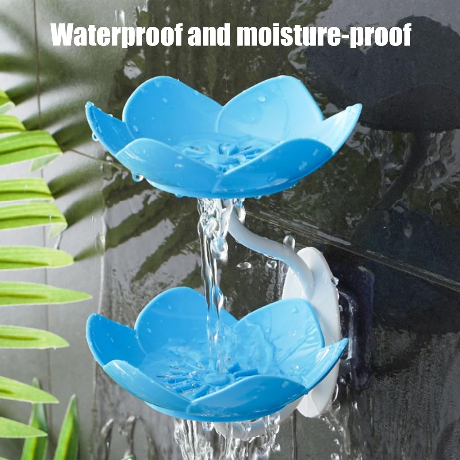 Qinlenyan Bathroom Soap Holder with Suction Cup and Drainage