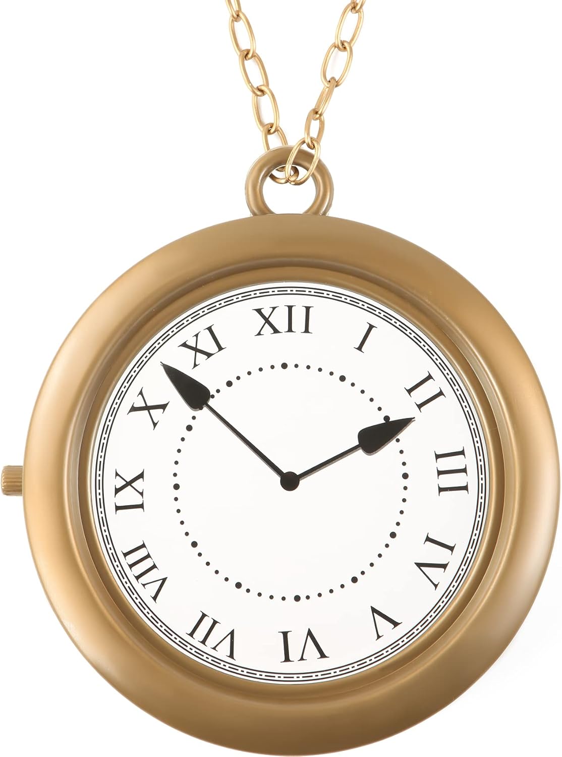 Yeetec Jumbo White Rabbit Clock Necklace