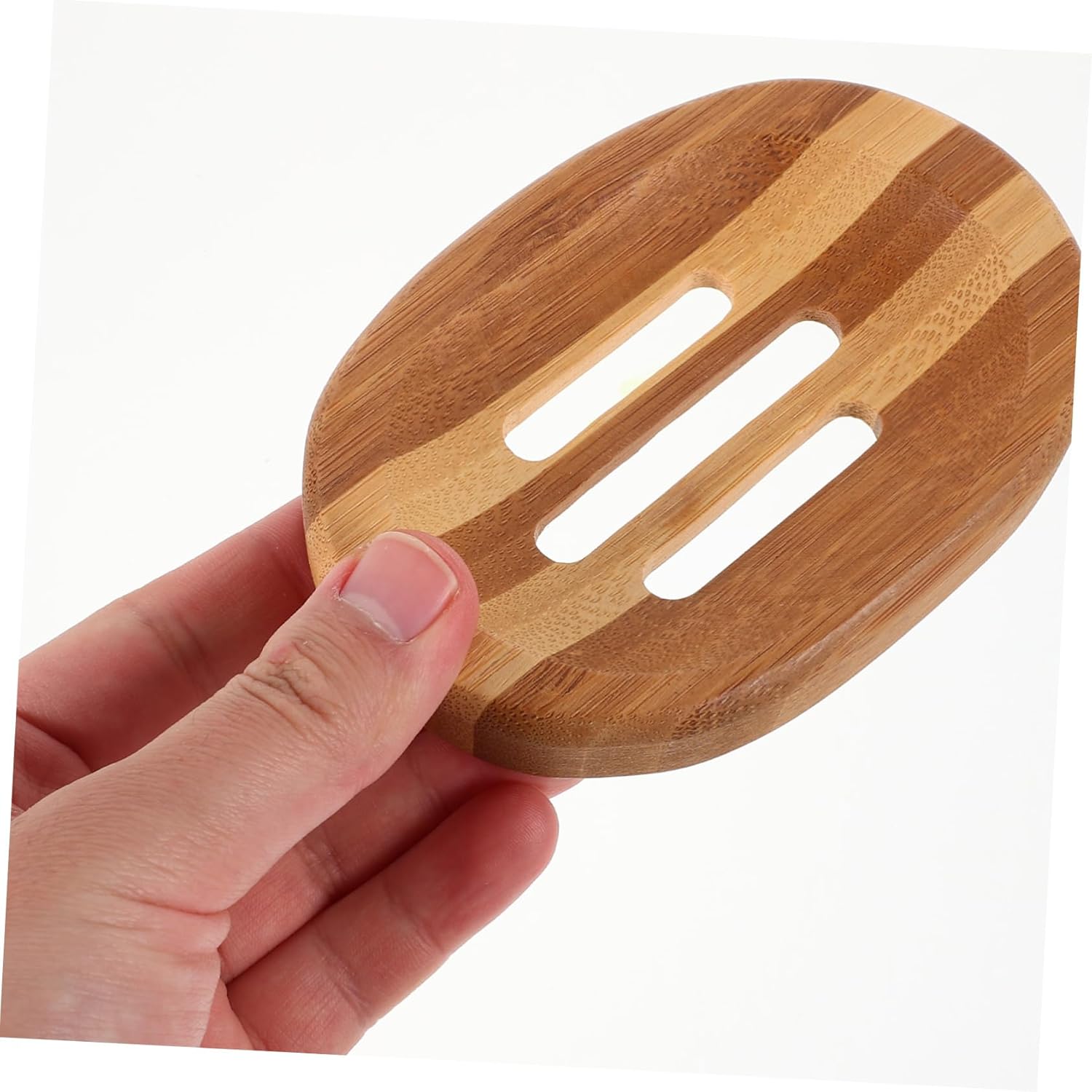 BESTYASH Zebra Pattern Wooden Soap Dish for Bath and Kitchen