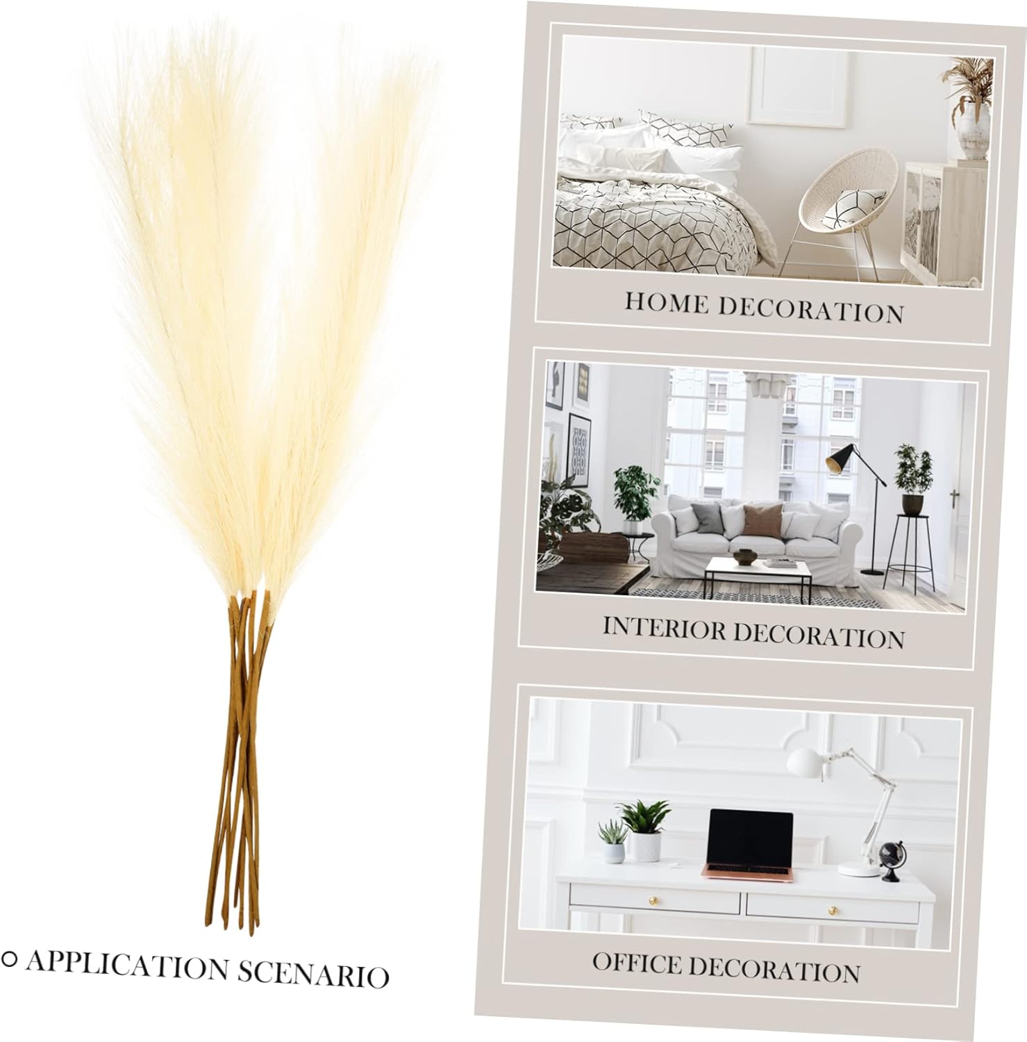 FUNOMOCYA Ornamental Grass Plants 50PCS DIY Decor Props