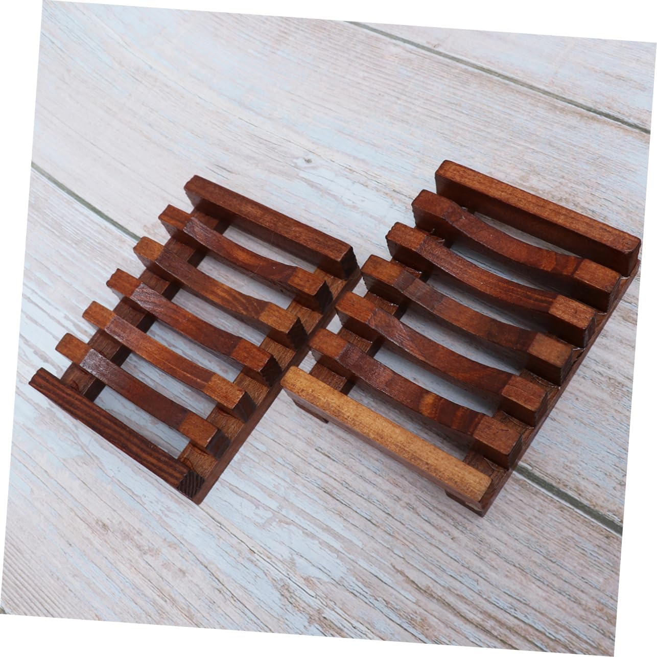 Zerodeko Wood Soap Dish 2pcs Bag Dry Holder