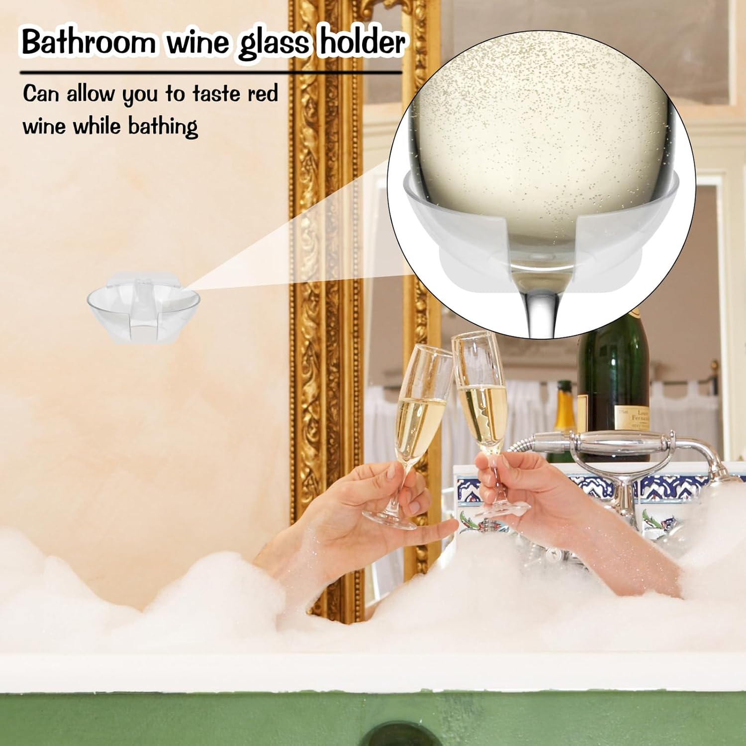 Biiange Shower Beer Holder 2Pcs Wall Suction Cup