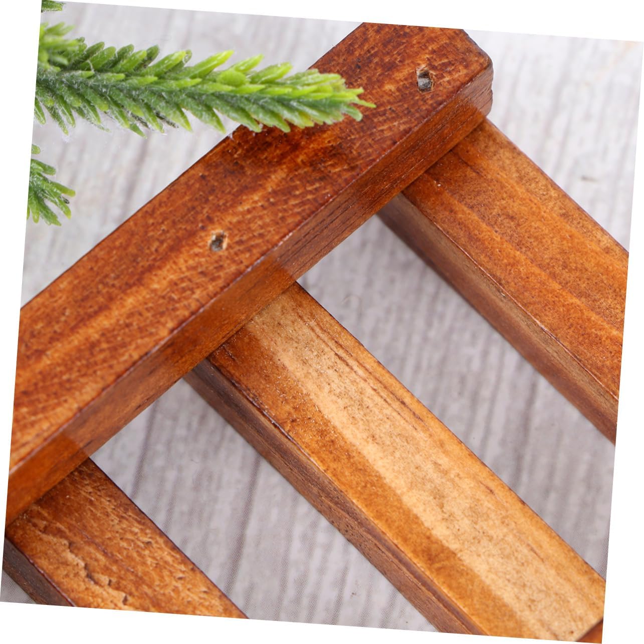 Cabilock Retro Wooden Soap Dish Holder for Shower