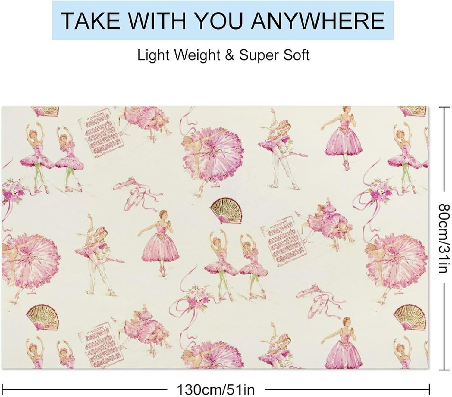 ERHN Retro Dancing Girl Beach Towel 130x80cm 1