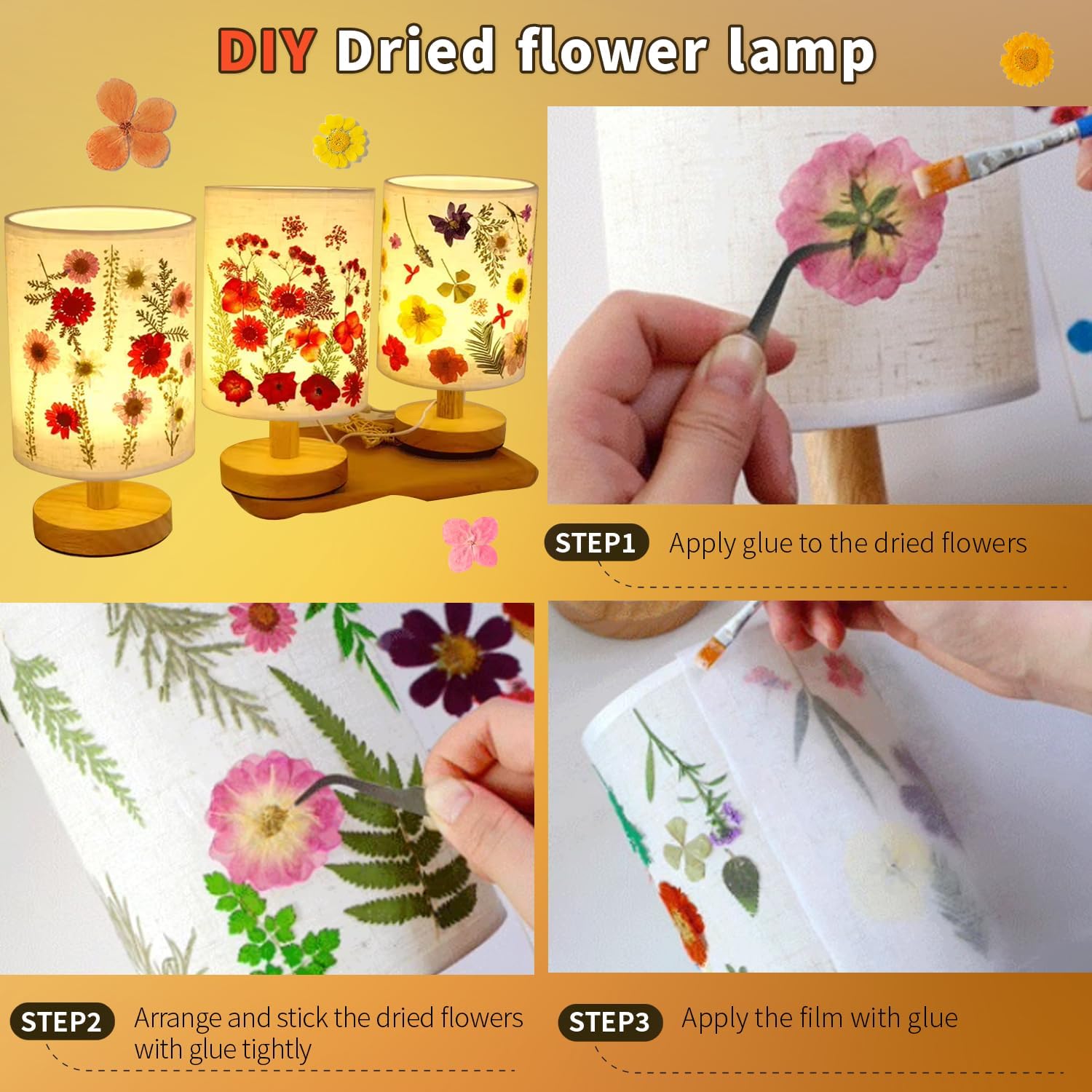 Bupduq Dried Pressed Flowers for Crafts and Resin 1