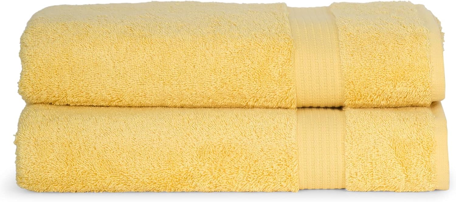 TowelSelections Soft Absorbent Bath Towels Cotton 2 Pack