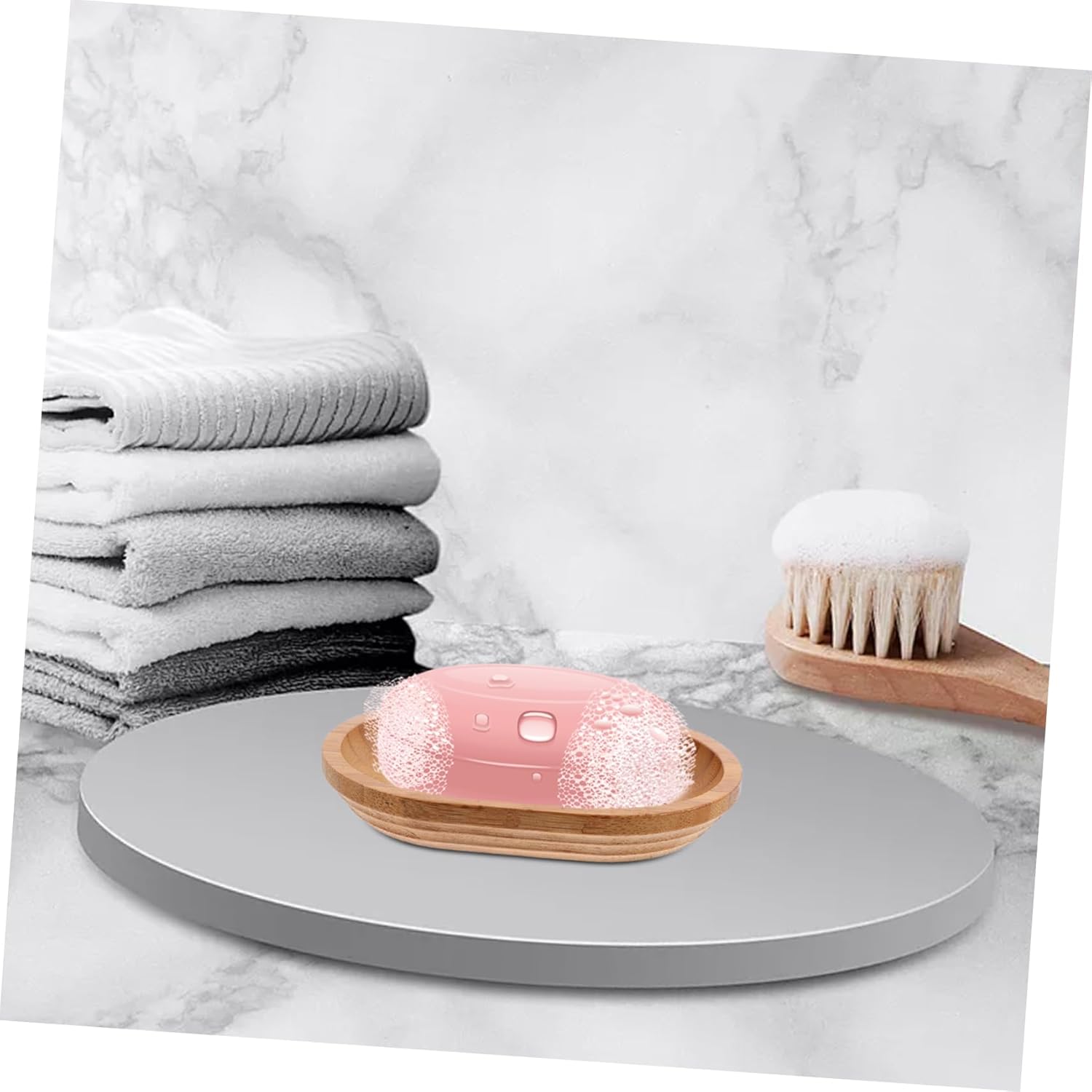 Alipis Bamboo Soap Rack with Drainage and Suction