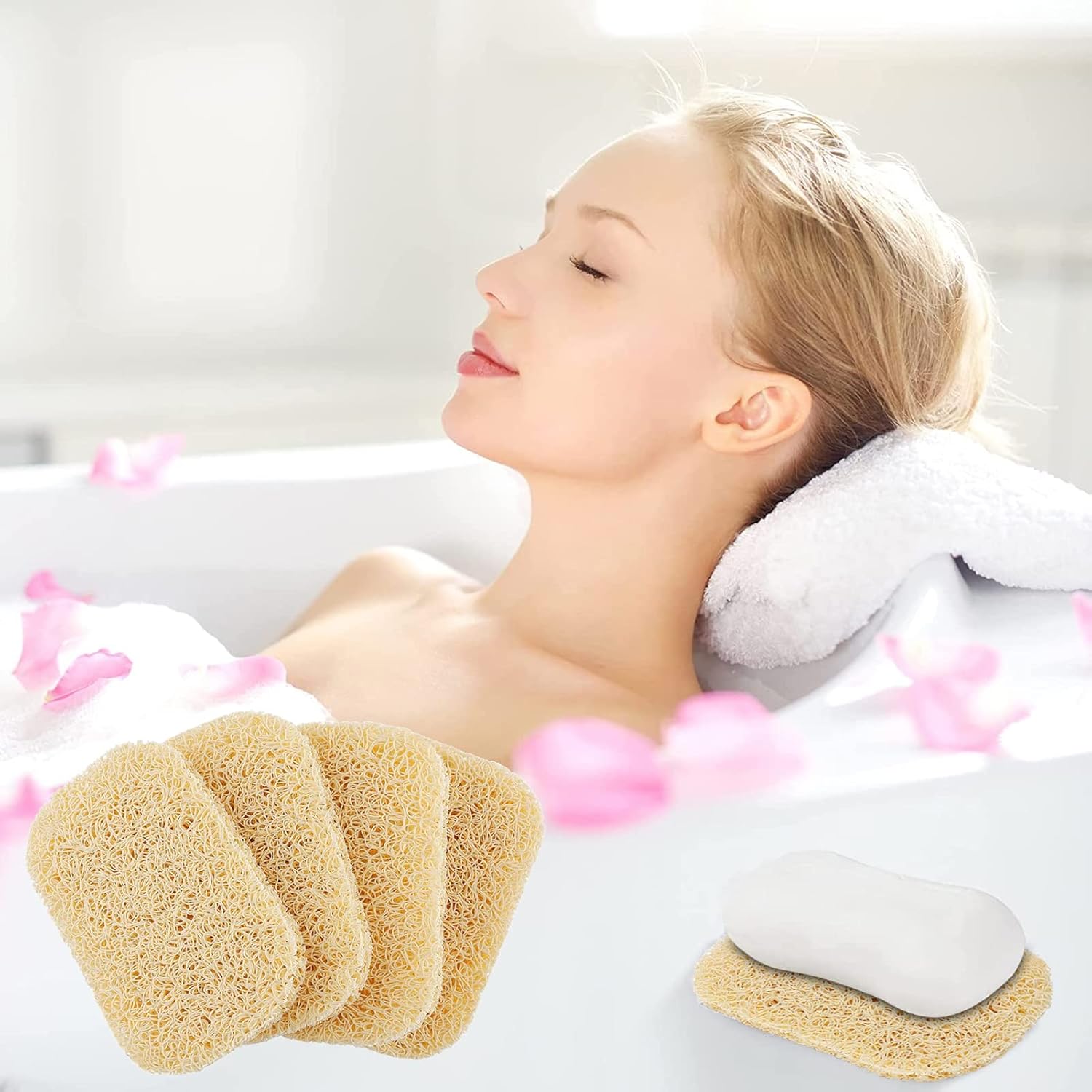 4PCS Bar Soap Saver Holder with Drainage for Bathroom and Kitchen