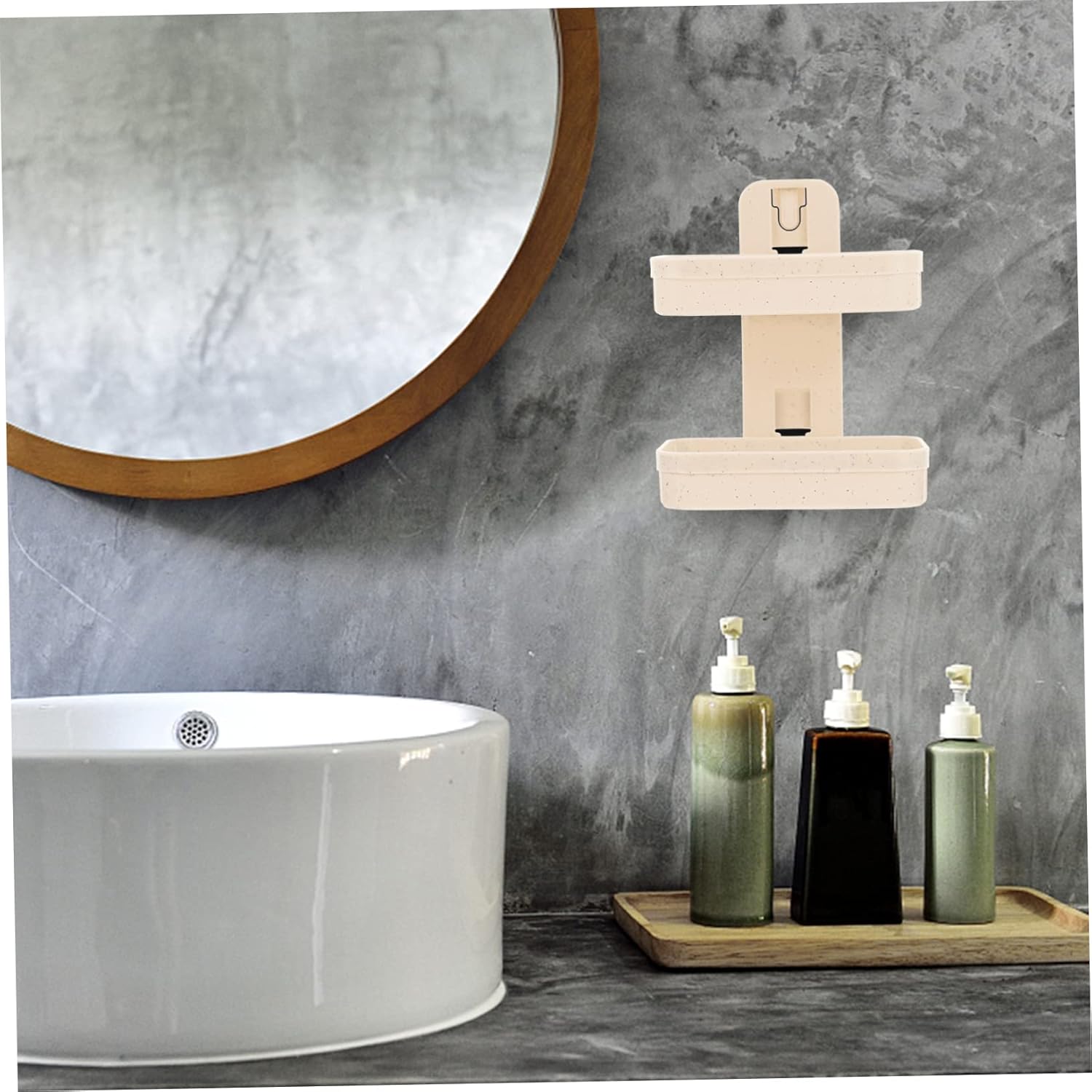 Adhesive Double Layer Soap Holder for Bathroom and Kitchen 1