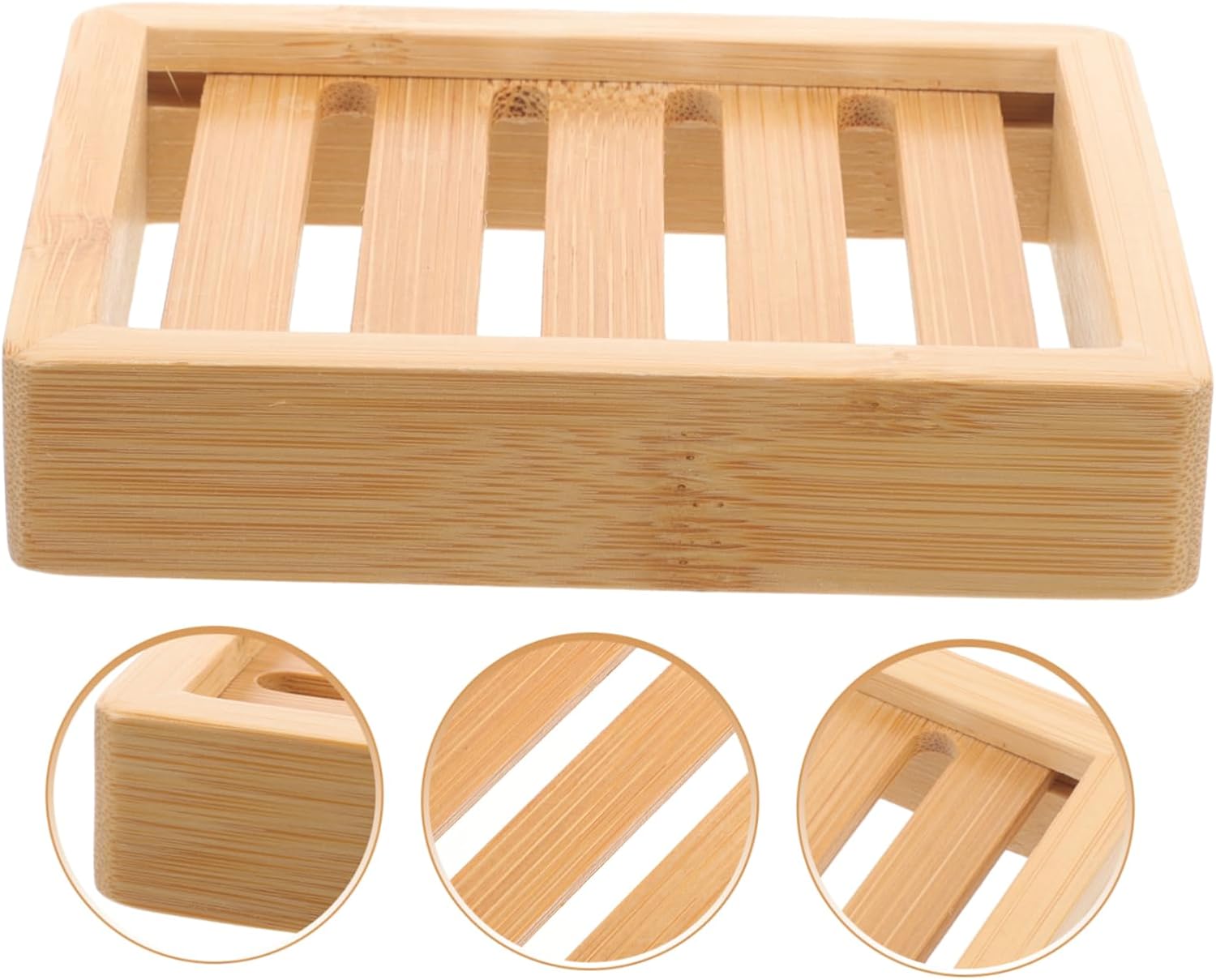 PRETYZOOM 1Pc Soap Draining Dish with 7 Drain Bars