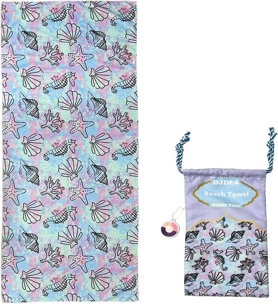 DJDEA Tie Dye Beach Towels Microfiber Extra Large