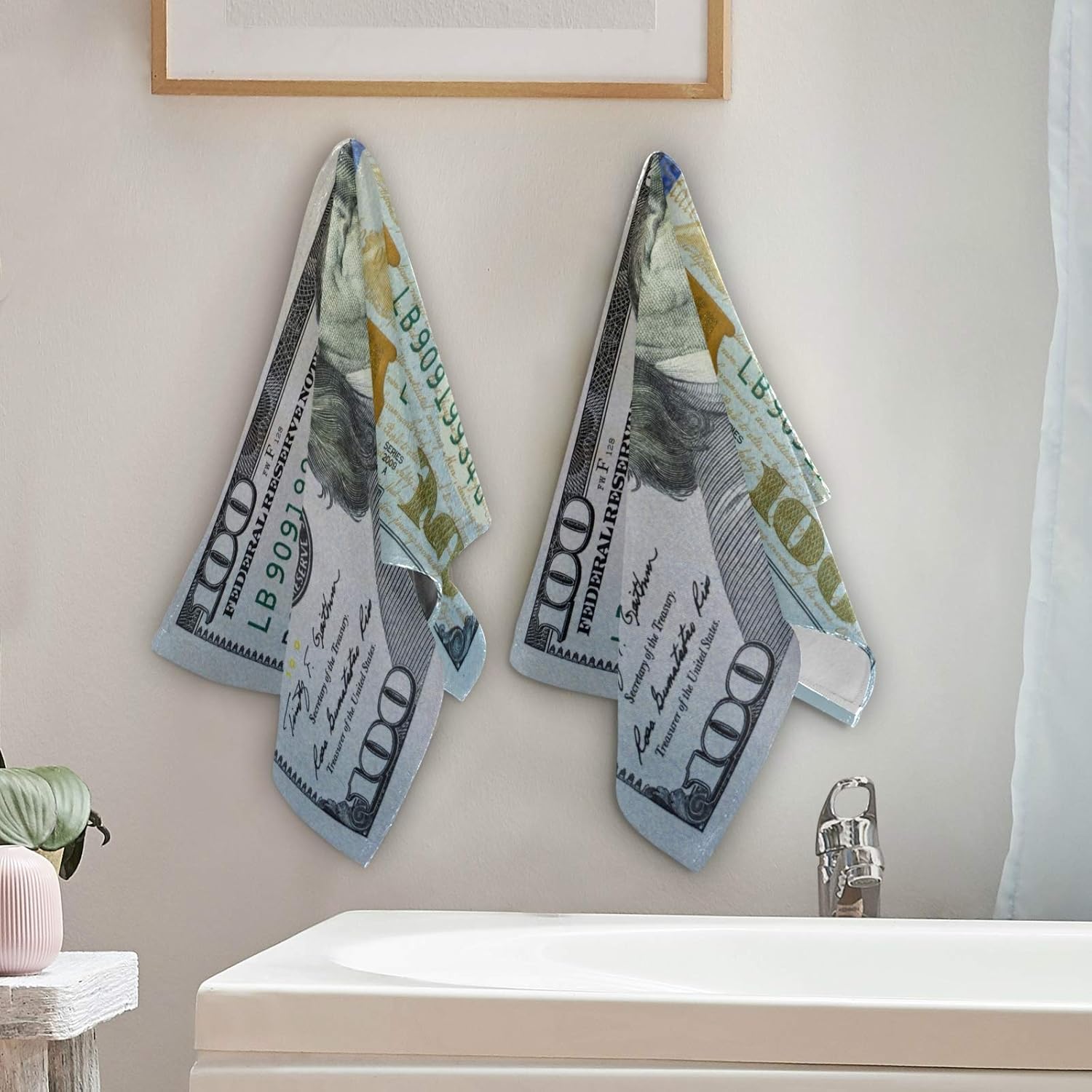 ALAZA Kids Bathroom Towel Set of 2