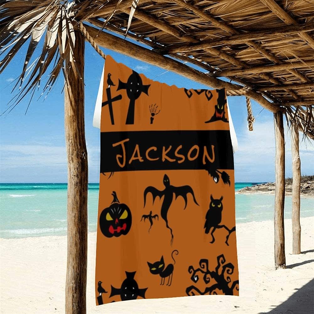 Custom Beach Towels with Name Personalized