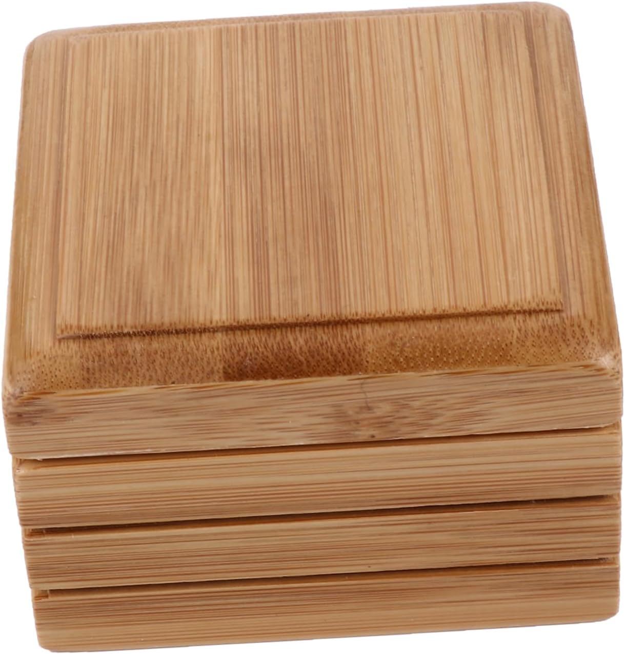 LIFKOME Natural Wood Soap Dish with Lid 1