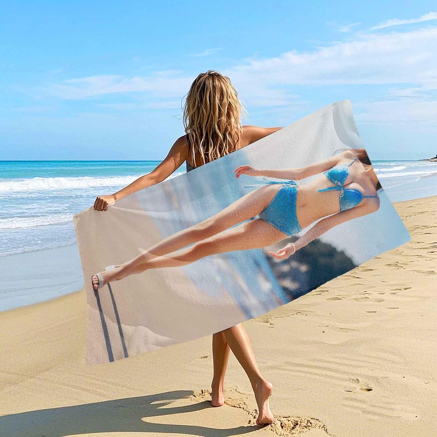 Magnetic Beach Towel 75x30 for Outdoor Use