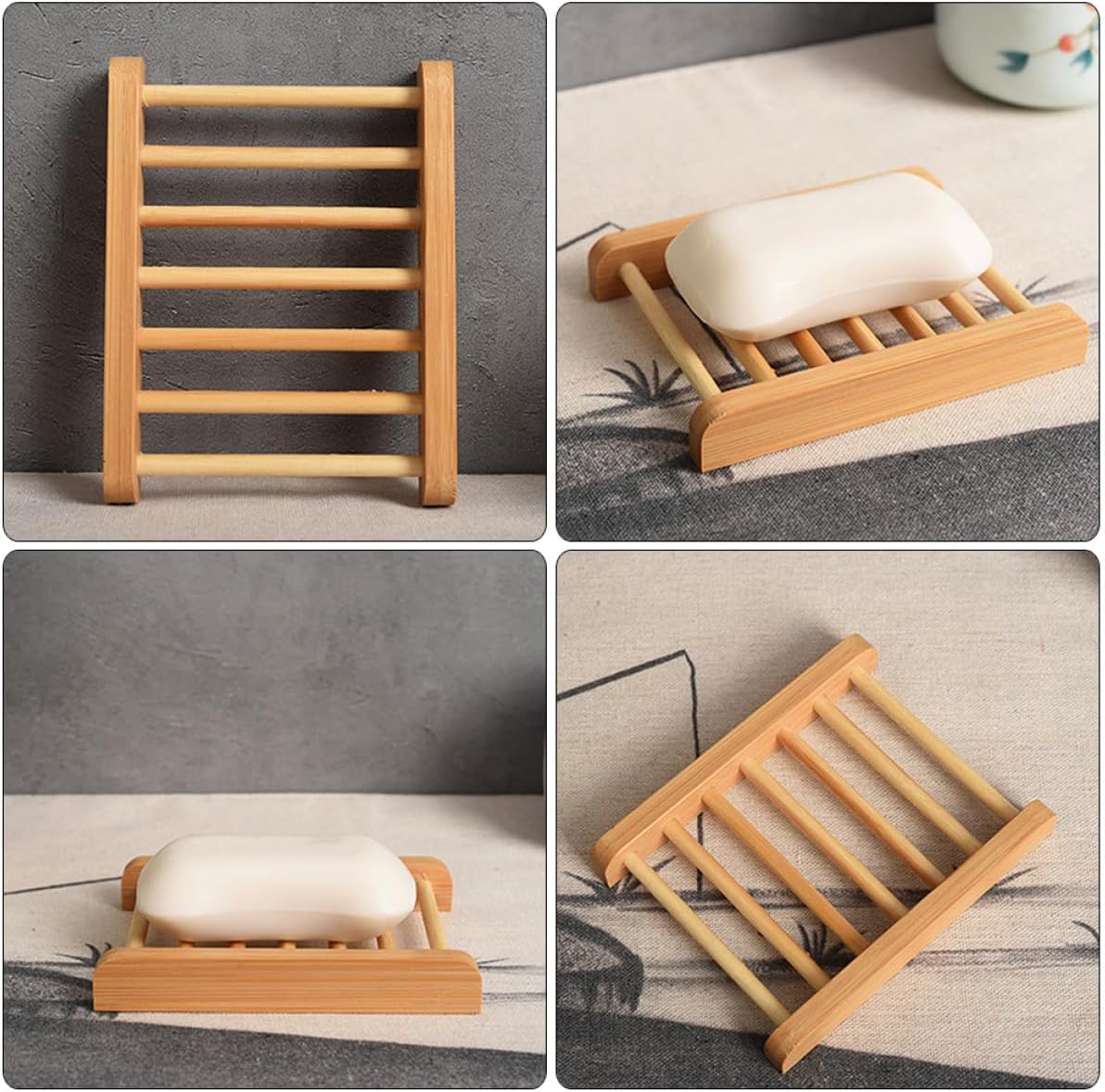 ABOOFAN Wooden Soap Holder for Bathroom and Kitchen