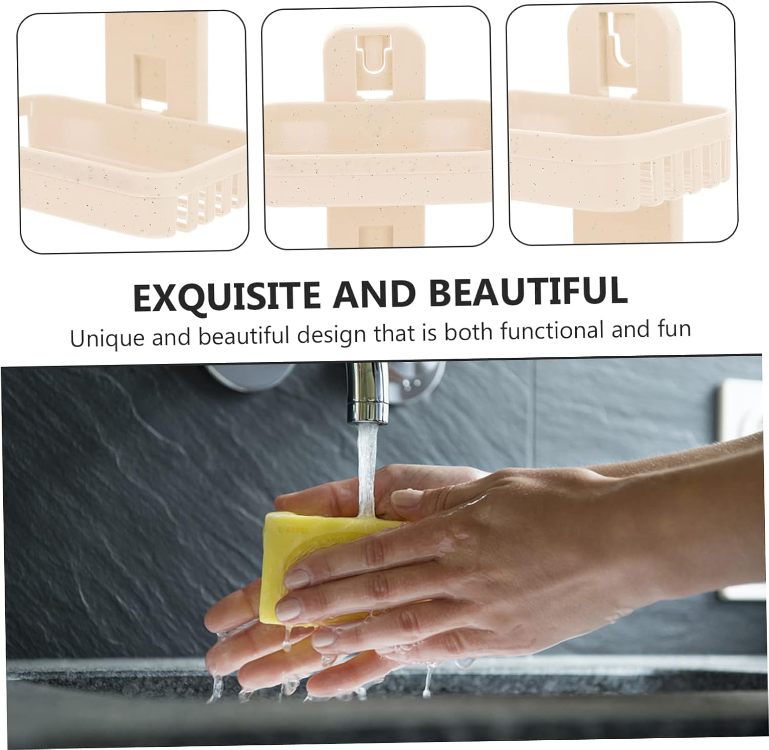 BUGUUYO Double Layer Wall Mounted Soap Dish