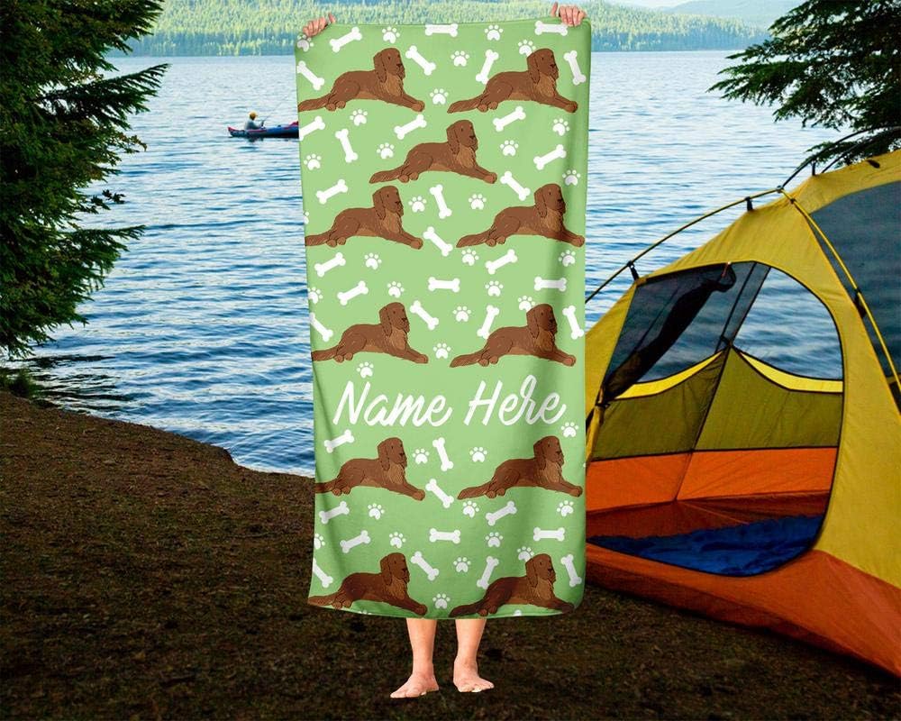 Personalized Pet Golden Retriever Towel for Kids
