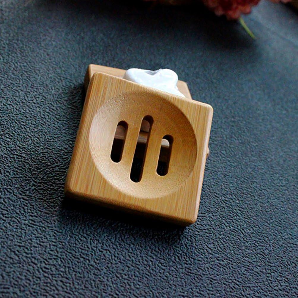 UnderReef Bamboo Soap Dish Square Holder 1