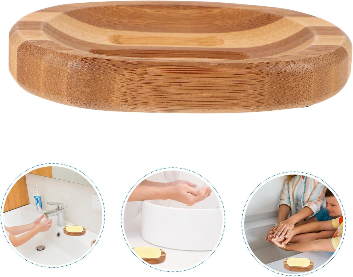 BESTYASH Rustic Zebra Wooden Soap Dish Holder