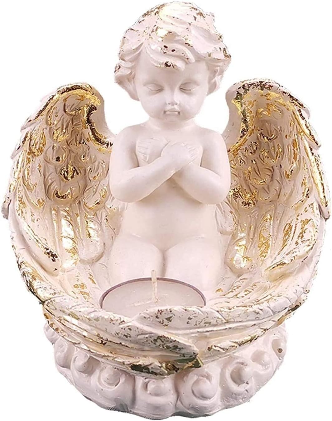 HongLianRiven Resin Angel Garden Statue for Home Decor