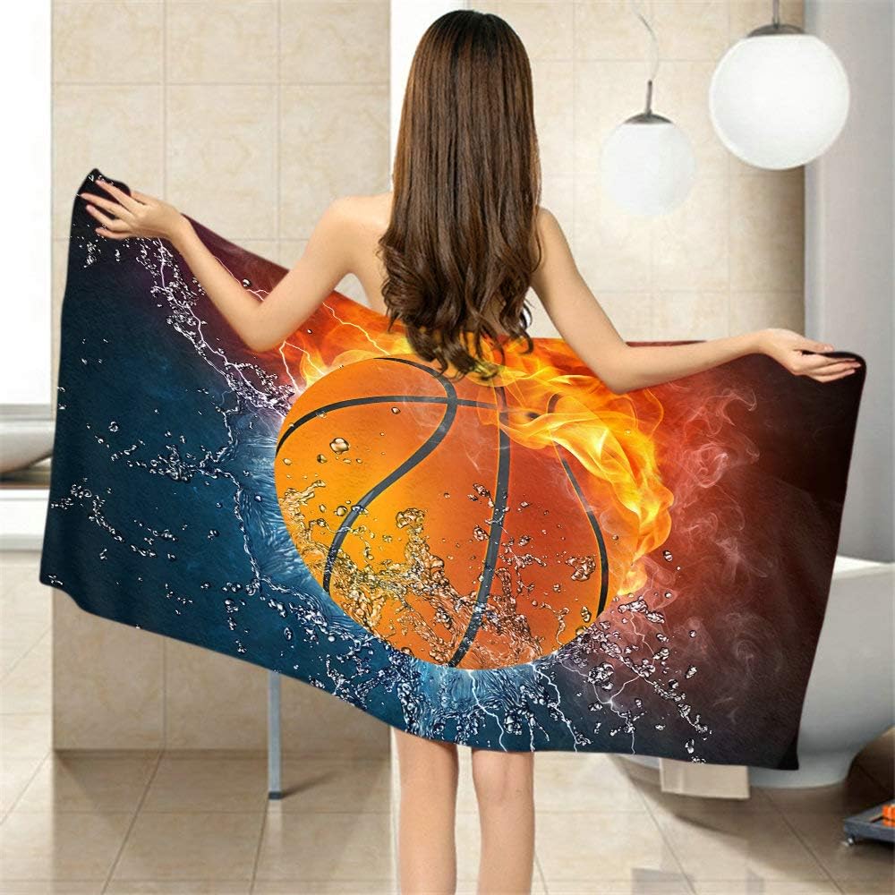 Moslion Soft Bath Towel for Home Beach Camping 64x32 Inches