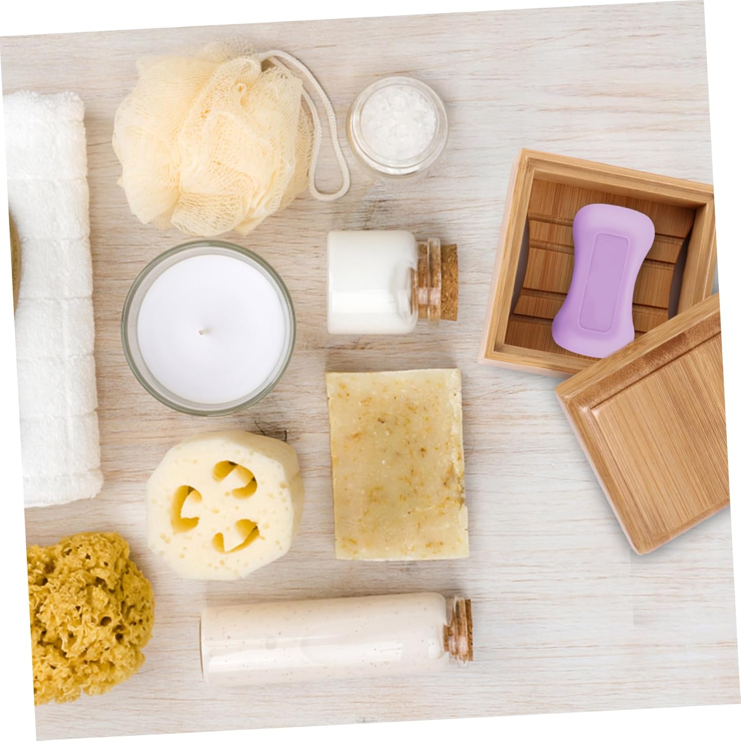 Elegant Wooden Soap Dish with Drainage