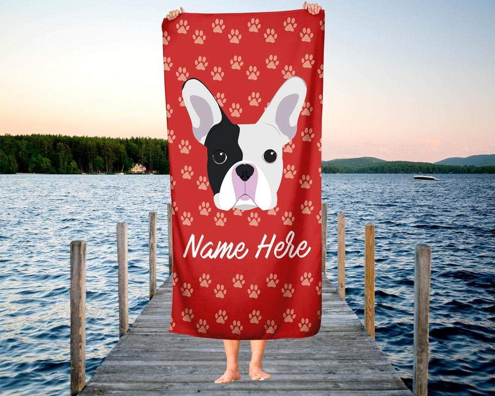 Personalized French Bulldog Towel for Kids and Adults