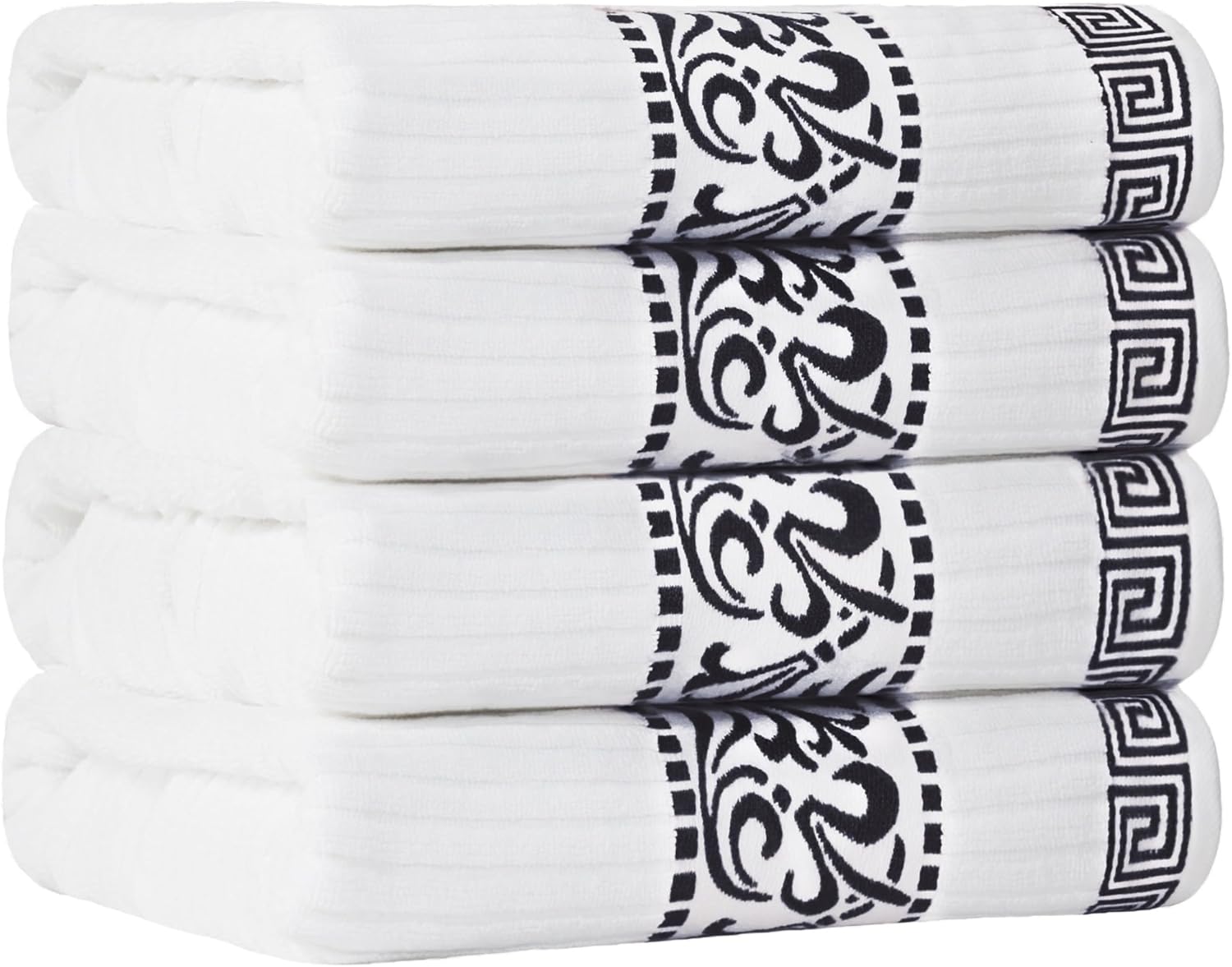 Superior Athens Cotton Towel Set - 4 Towels Black