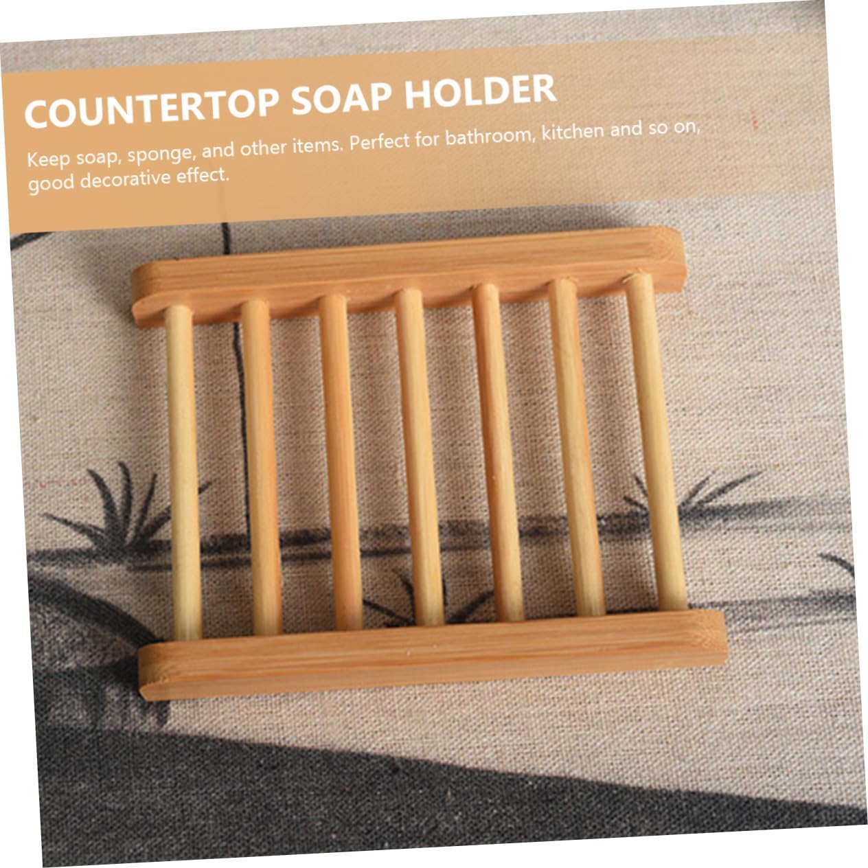 PRETYZOOM Wooden Soap Holder for Bathroom and Shower