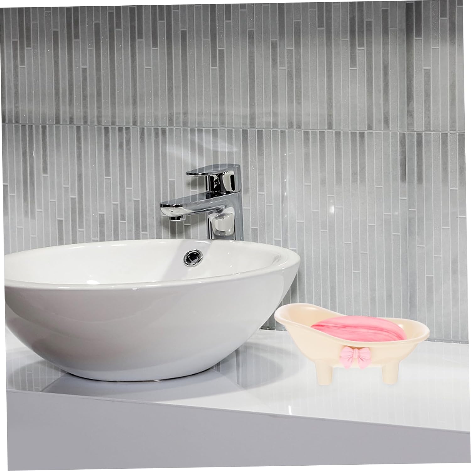 GLEAVI Self Draining Soap Holder for Shower