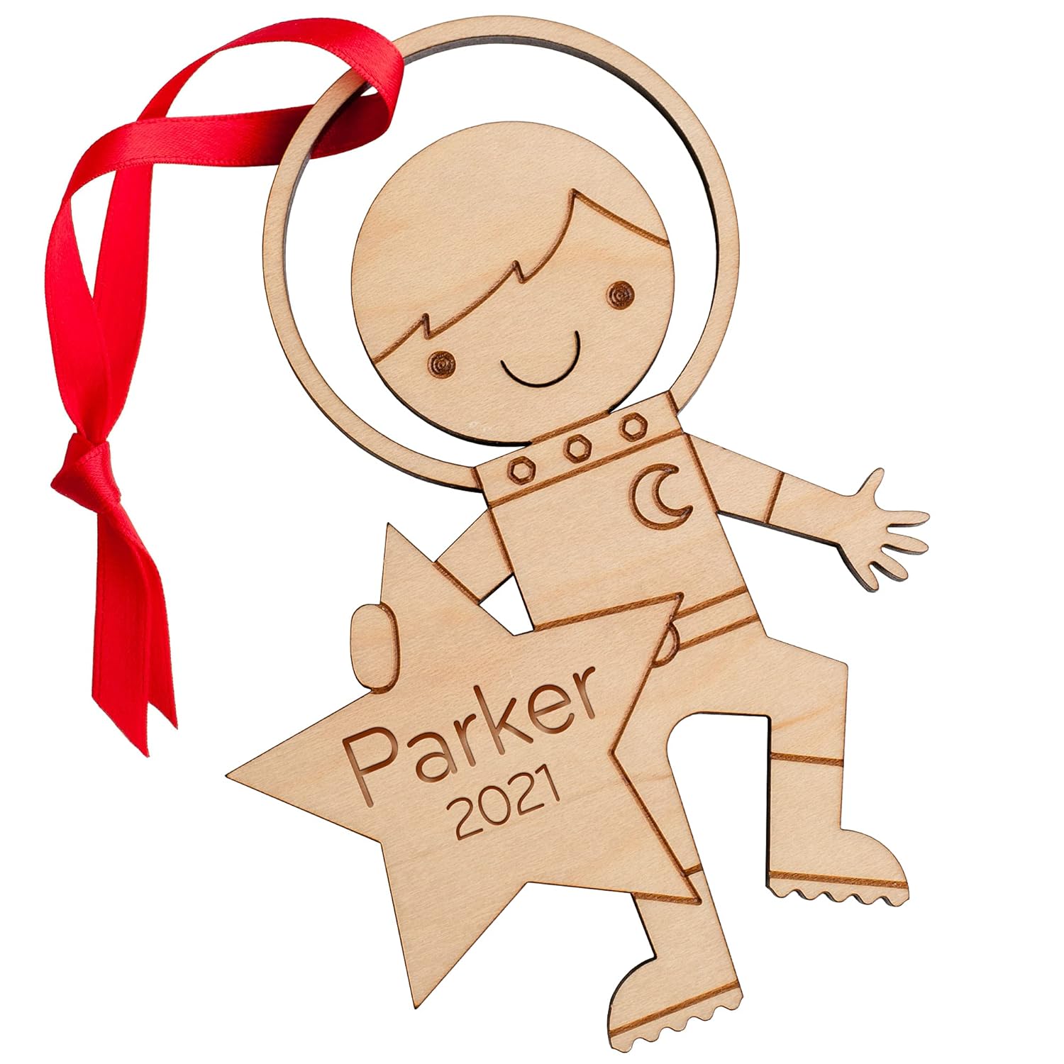 Graphic Spaces Astronaut Boy Ornament 2024