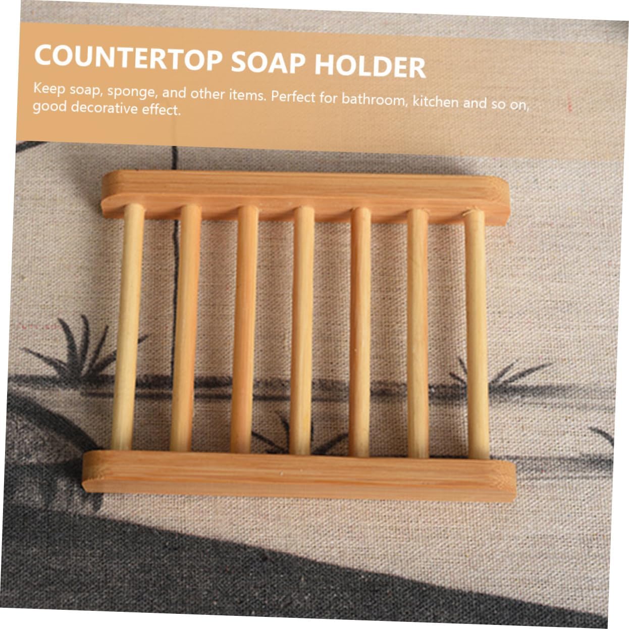 Hemobllo Wooden Soap Holder Natural Design