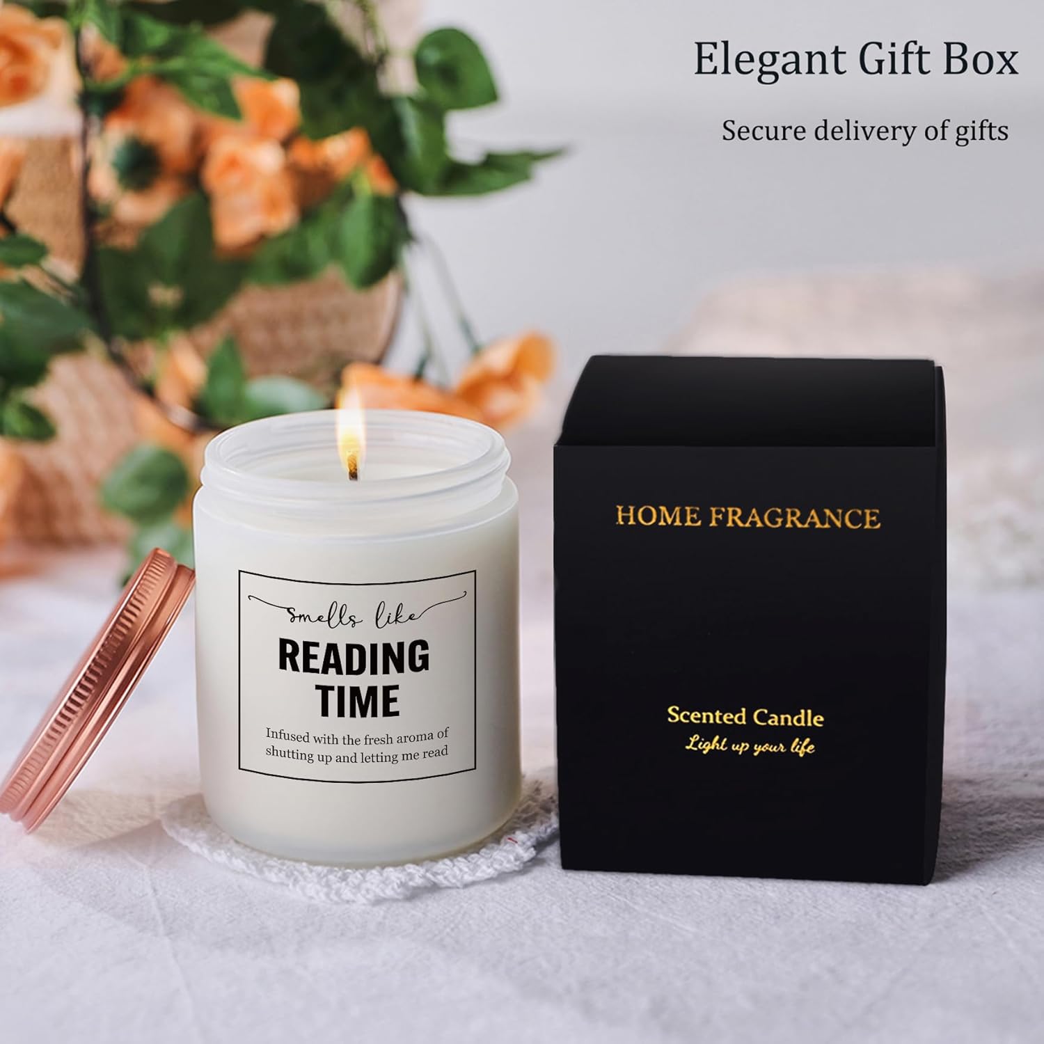 Funny Bookish Gift for Readers - Lavender Candle