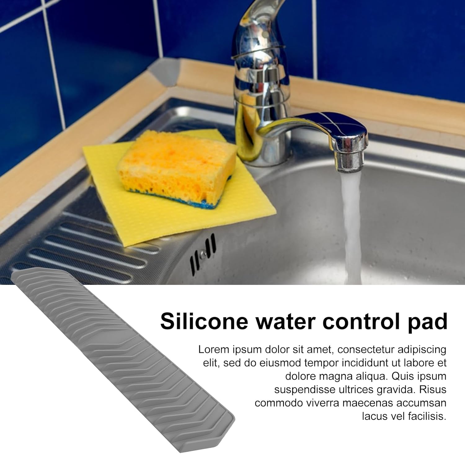 Flexible Silicone Soap Dish with Waterfall Drainage