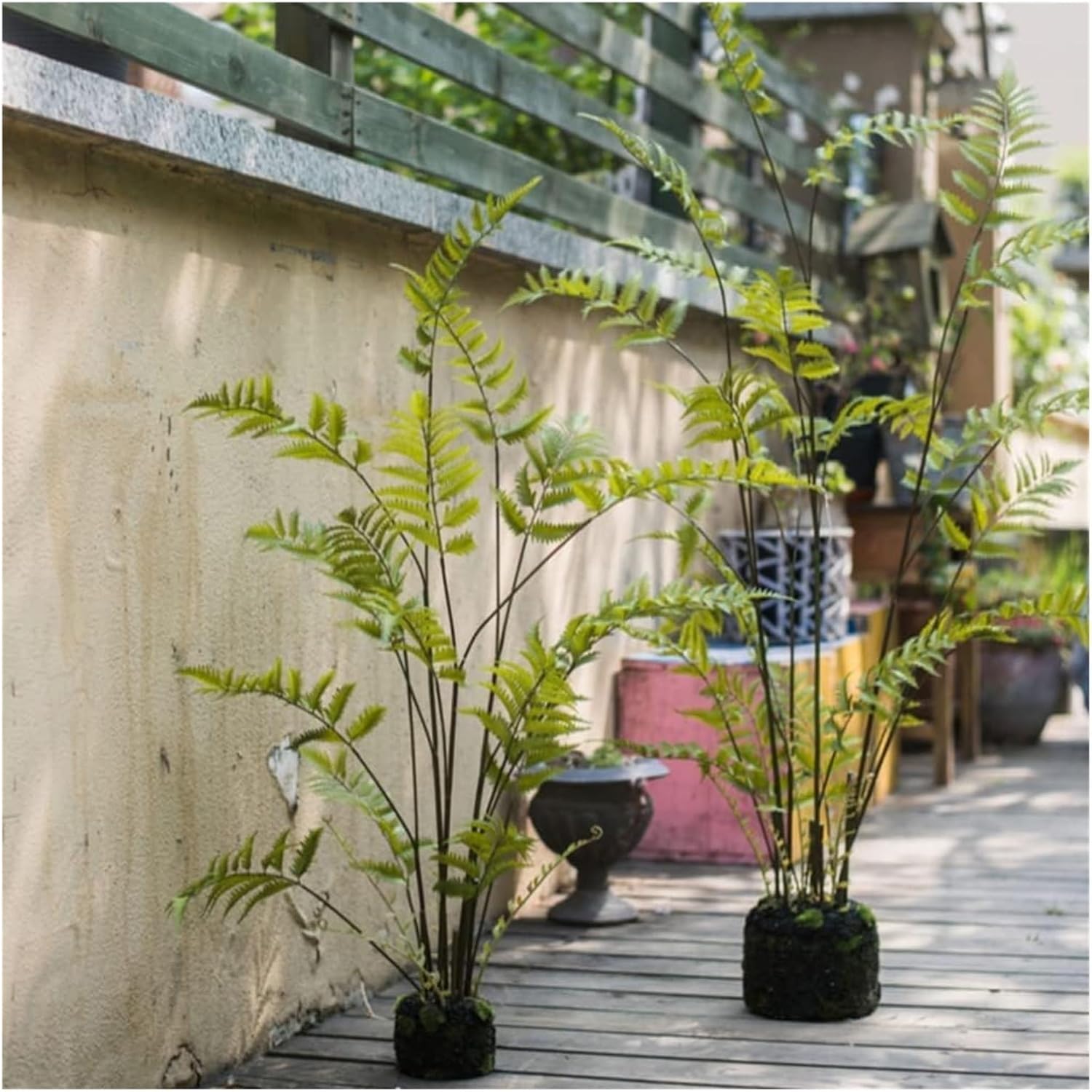 Rutavm 130cm Artificial Fern Tree with Realistic Green Leaves