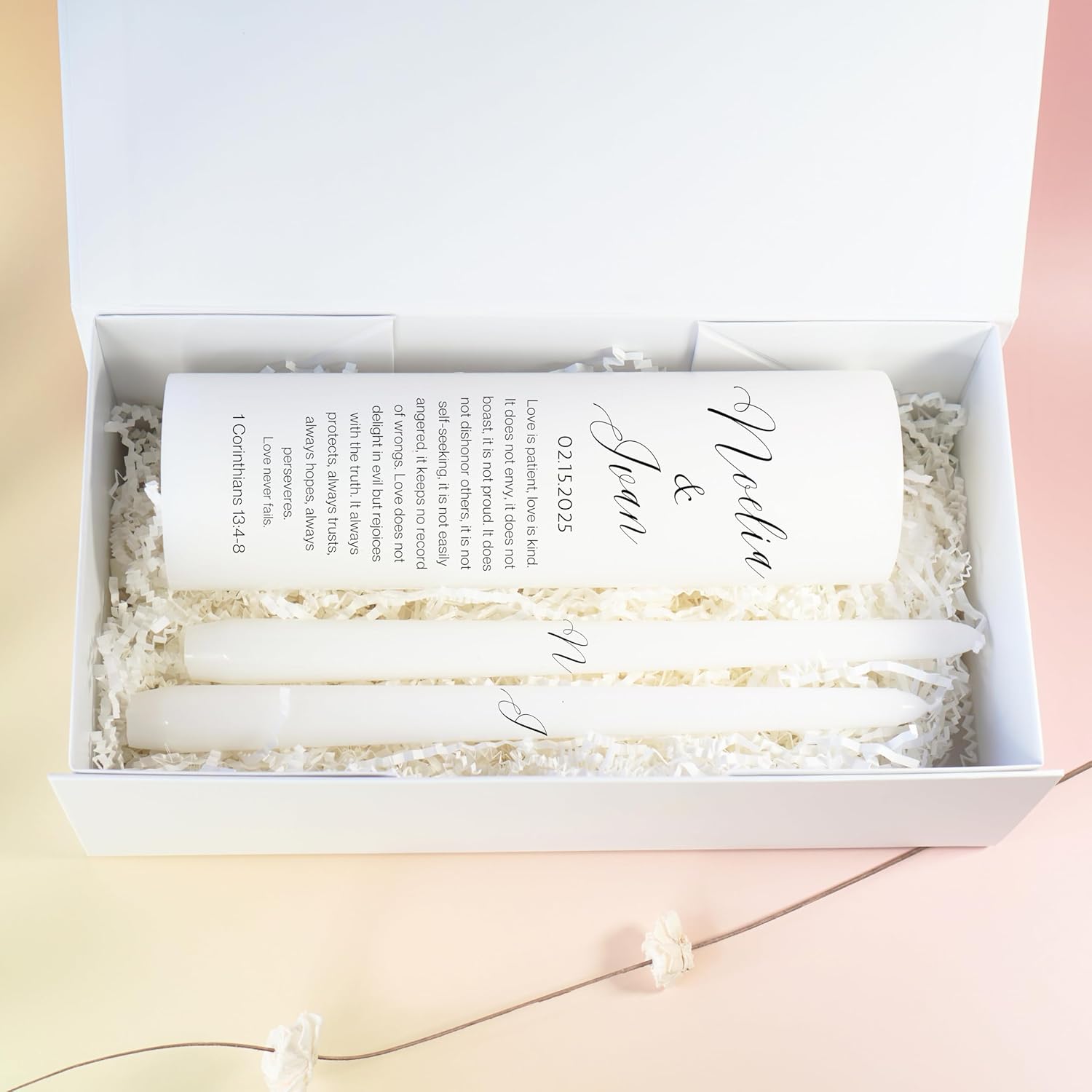 Lightit Studio Unity Candles Wedding Set 3x9 and 10 Taper Candles