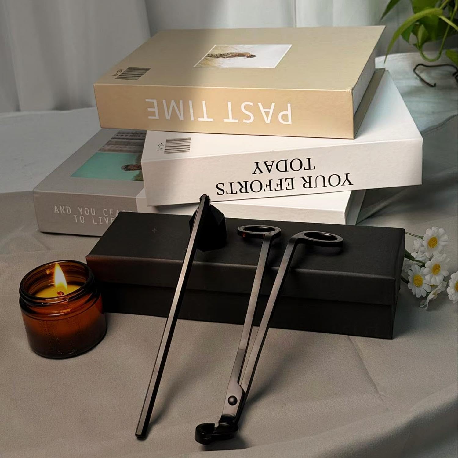 SANTIYIS Candle Care Kit with Wick Trimmer and Snuffer